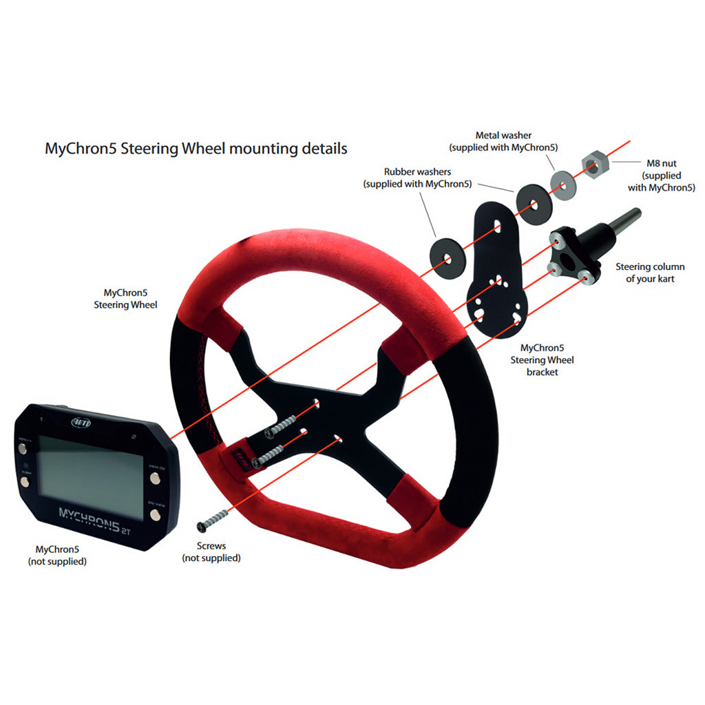 AiM Sports MyChron 5 Karting Steering Wheel