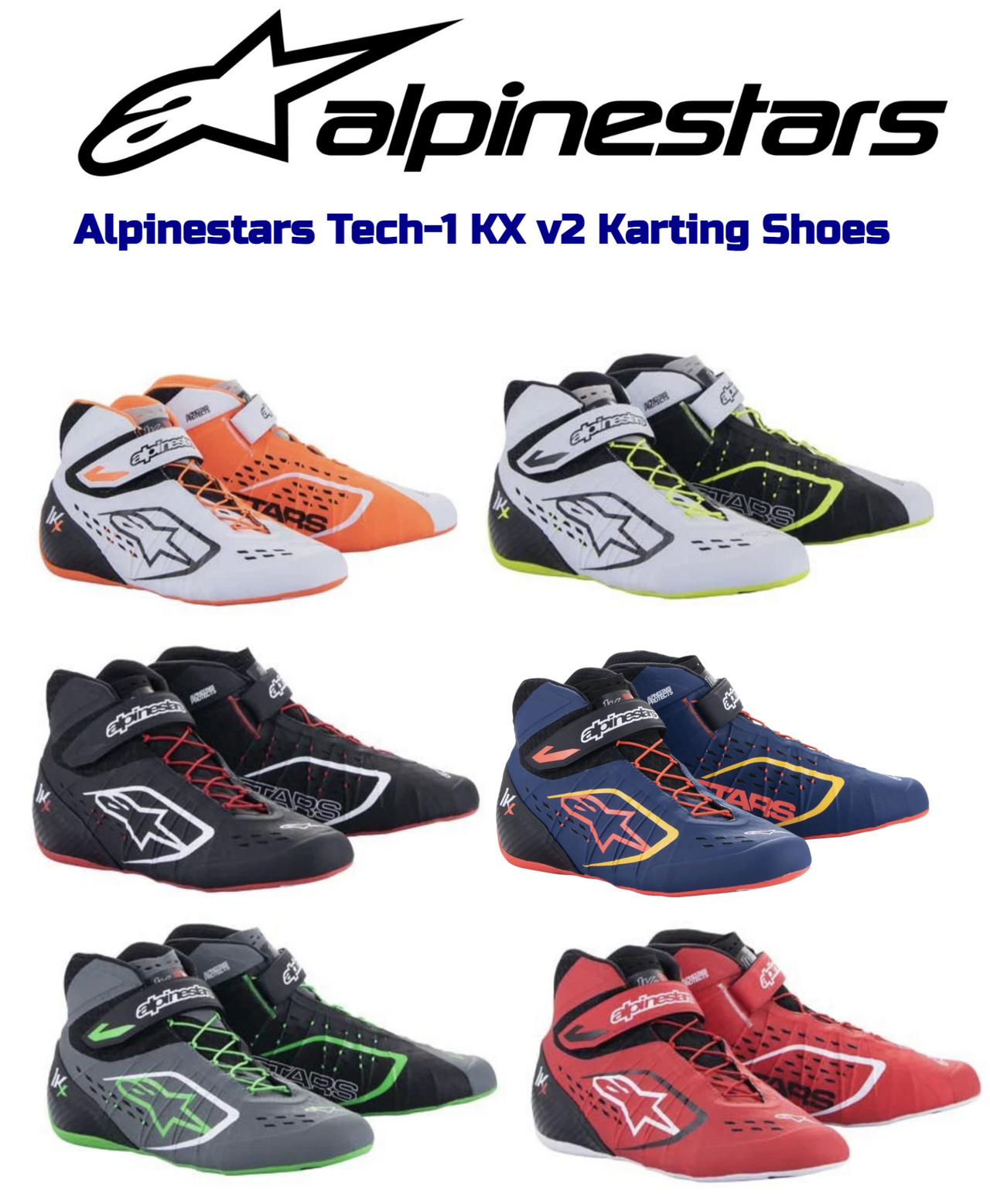 Alpinestars Tech-1 KX v2 Karting Shoes – In stock Alpinestars Tech-1 KX v2 Karting Shoes – In stock