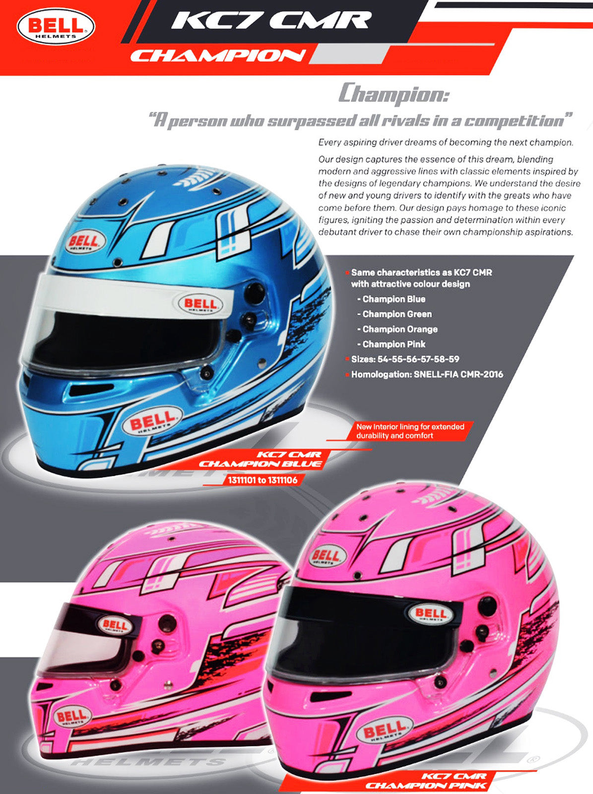 bell go kart helmet Bell KC7 CMR Champion Karting Helmet