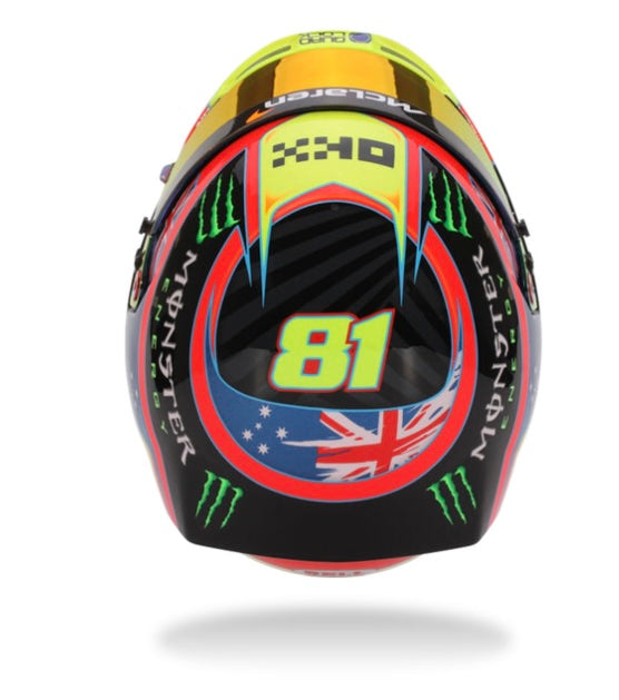 Bell Mini Helmet 2025 Oscar Piastri Top Image