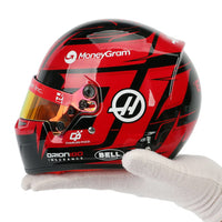 Thumbnail for 2025 Haas F1 Bell Mini Helmet â@ Esteban Ocon replica for collectors