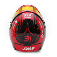 Thumbnail for Detailed Bell Mini Helmet â@ Esteban Ocon Haas F1 2025 season design