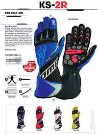 Thumbnail for OMP KS-2R Kart Racing Gloves (Youth Sizes)