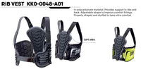 Thumbnail for impact-absorbing padding on the OMP KS karting rib protector