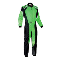Thumbnail for Green and black OMP KS-3 karting suit