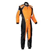 Thumbnail for Orange and black OMP KS-3 karting suit