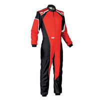 Thumbnail for Red and black OMP KS-3 karting suit
