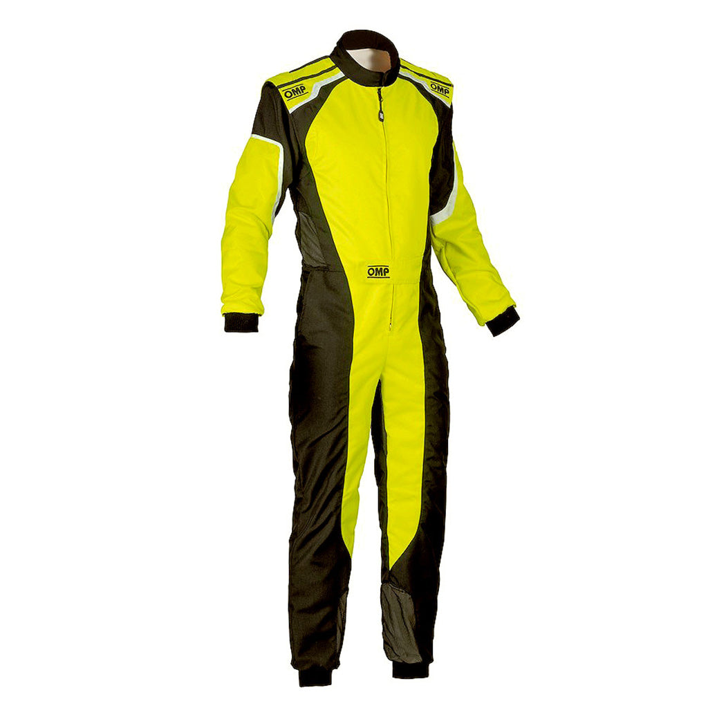 Yellow black OMP KS-3 karting suit