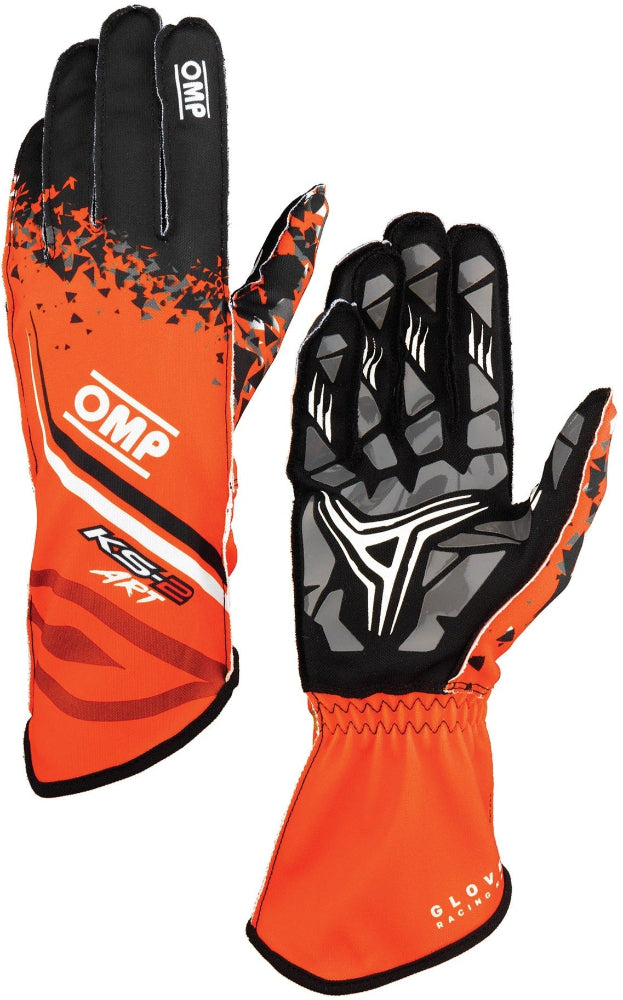 OMP_KS-2_ART_Kart_Racing_Gloves_Orange_pair_Image