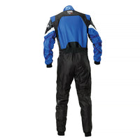 Thumbnail for Black and blue racing suit on a white background