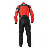 Thumbnail for OMP KS-3X Art karting suit black/red rear view