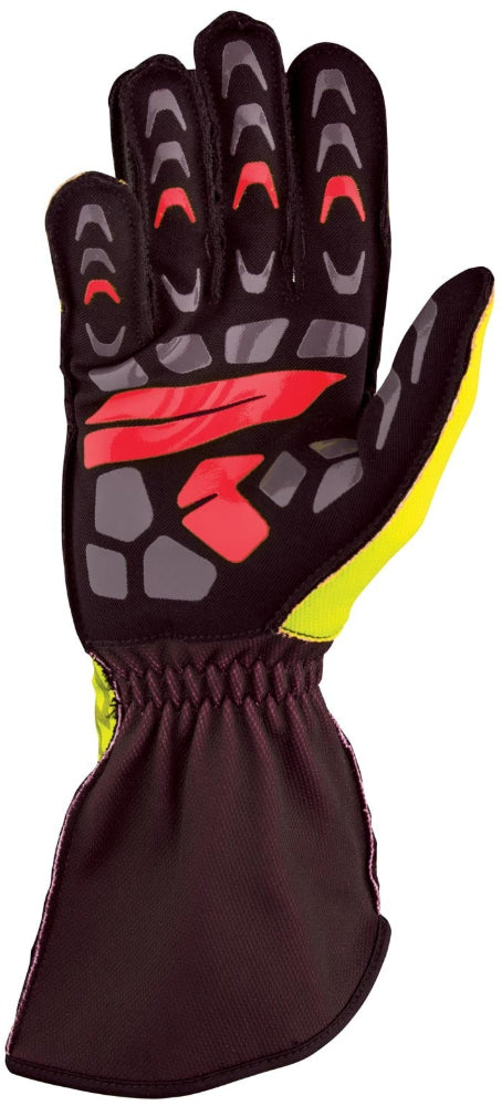 OMP_ksr2-Kart_Racing_Glove_Yellow/black_Palm_Image