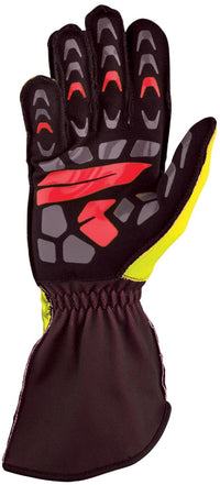 Thumbnail for OMP_ksr2-Kart_Racing_Glove_Yellow/black_Palm_Image