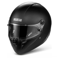 Thumbnail for Black Sparco helmet with clear visor on a white background