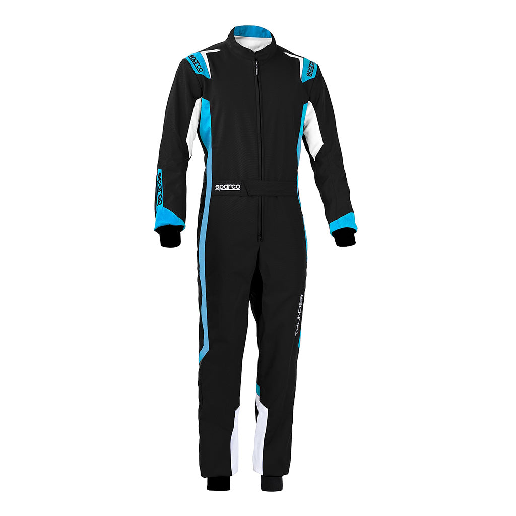 Sparco-Thunder_kart_race_Suit_Black/Blue_front_Image