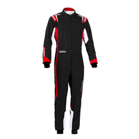 Thumbnail for Sparco-Thunder_kart_race_Suit_Black/Red_front_Image