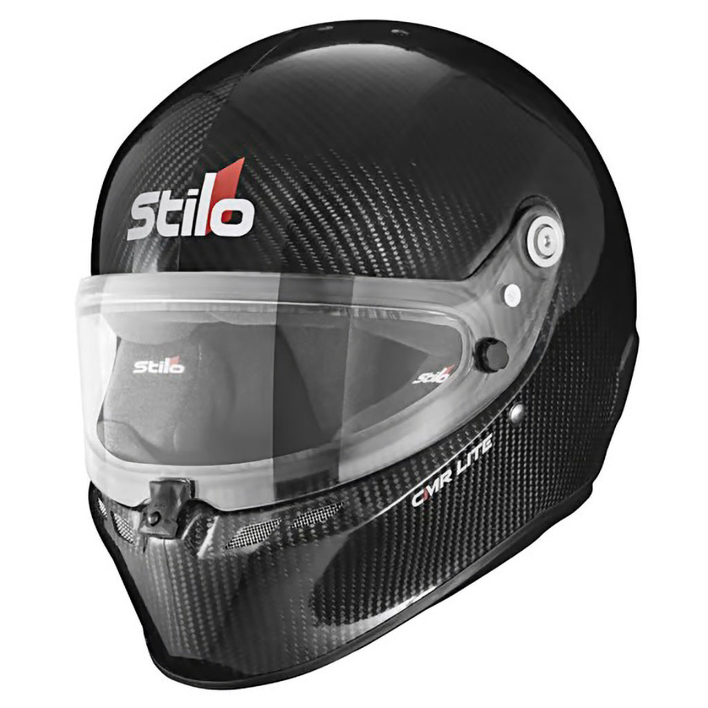 Stilo ST6 CMR Carbon Lite carbon fiber karting helmet with ultra-lightweight shell and FIA CMR approval