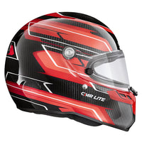 Thumbnail for Stilo ST6 CMR Carbon Lite Kart Racing Helmet Red Graphic | Snell-FIA CMR-2016