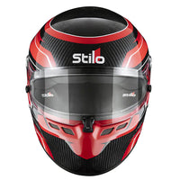 Thumbnail for Stilo ST6 CMR Carbon Lite Kart Racing Helmet Red Graphic | Snell-FIA CMR-2016