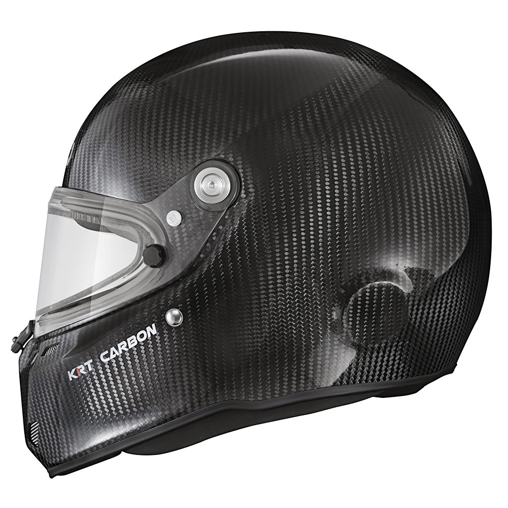 Stilo ST6 KRT Carbon helmet designed for adult kart racers seeking lightweight performance and comfort