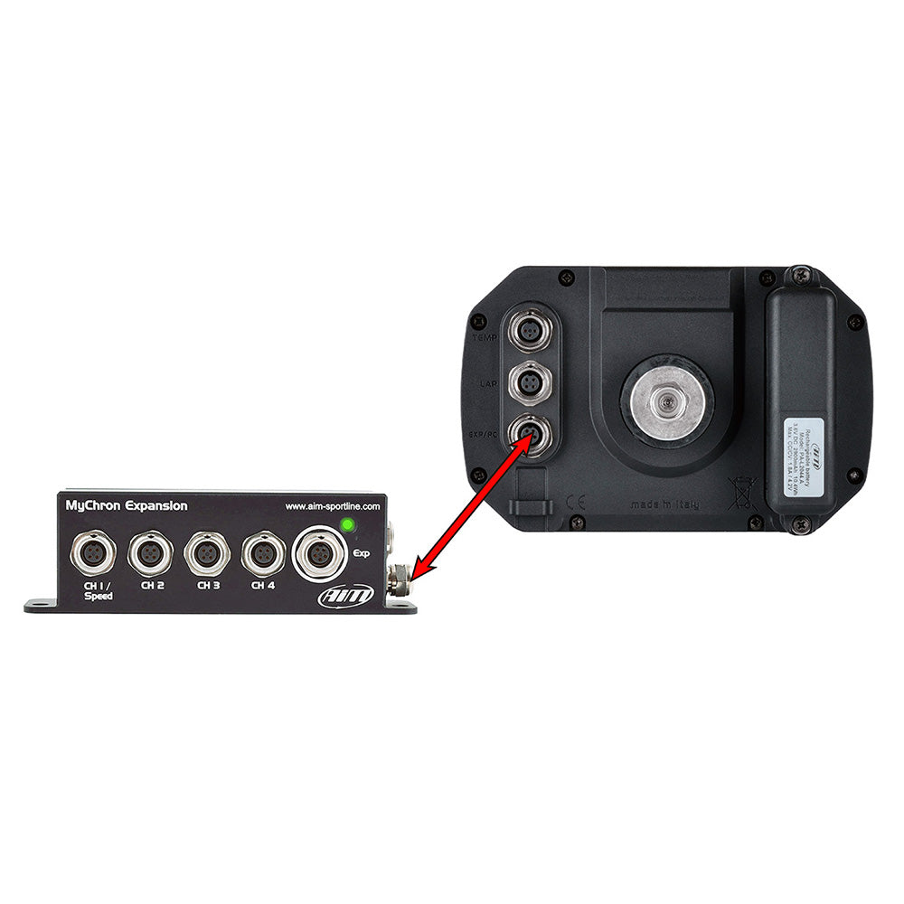 AiM MyChron data logger with wiring and MyChron Expansion