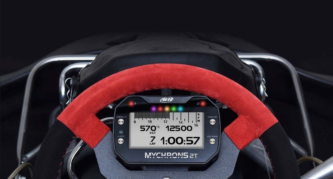 AiM Sports MyChron 5S 2T Dual-Temperature Karting Dash and Data Logger - Competition Karting