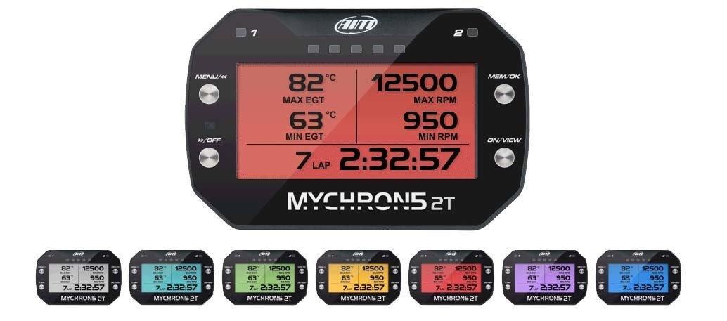 AiM Sports MyChron 5S 2T Dual-Temperature Karting Dash and Data Logger - Competition Karting