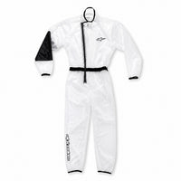 Thumbnail for Alpinestars Kart Racing Rain Suit lightweight waterproof karting rain suit with elastic cuffs and black reinforced right elbow panel.
