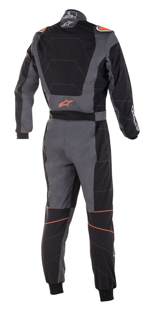 alpinestars-kmx-3-v2-kart-racing-suit-Black/Orange-Back-Image