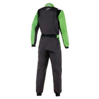 Thumbnail for Alpinestars Black/Green/White KMX-9 v2 Graphic 1 kart racing suit back