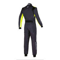 Thumbnail for Black and yellow racing suit on a white background