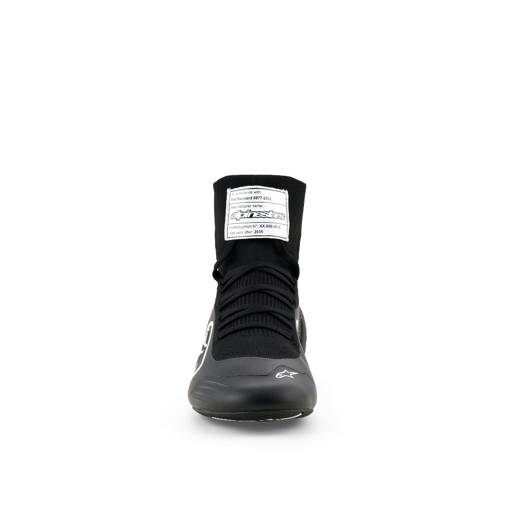 Alpinestars Supertech K shoes black white front view
