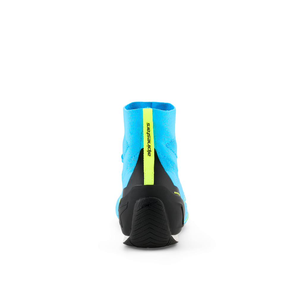 Alpinestars Supertech K Shoes blue yellow rear view image