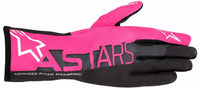 Thumbnail for Alpinestars Tech-1 K Race v2 Advance karting gloves in pink and black facing right on a white background