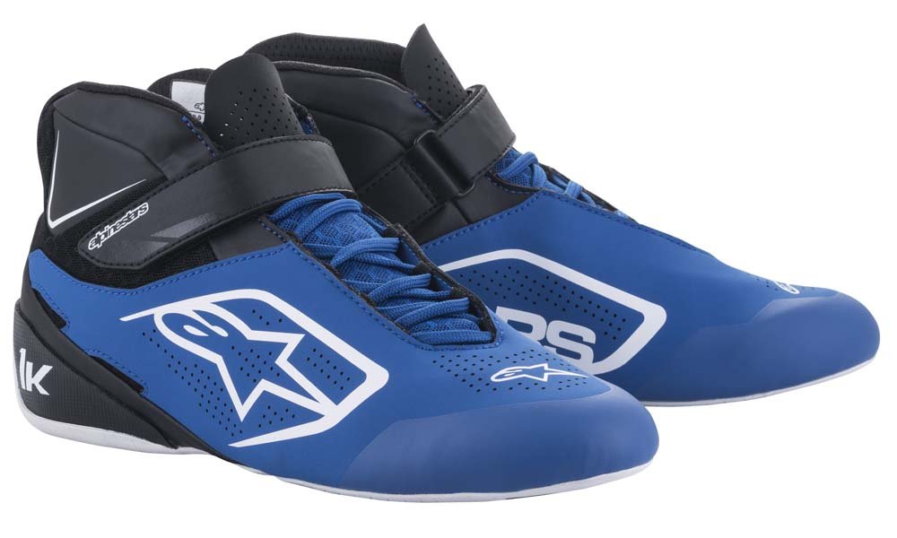 Alpinestars Tech-1 K v2 Karting Shoes - BLUE/WHITE PAIR IMAGE