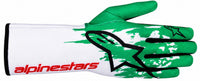 Thumbnail for Alpinestars Tech-1 K v3 Kart Racing Glove in green and white facing right