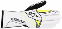 Thumbnail for Alpinestars Tech-1 KX v3 Karting Glove in white and yellow facing right