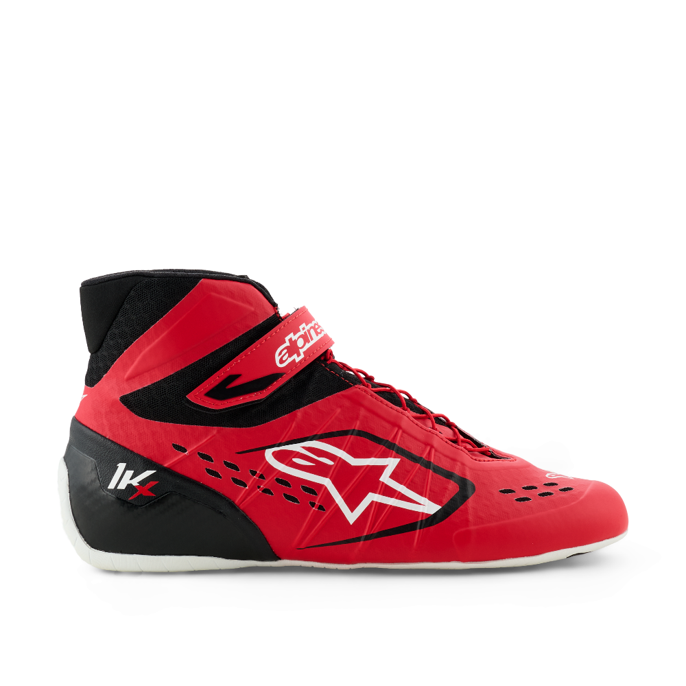 Alpinestars Tech-1 KX v3 karting shoes red black white right side view