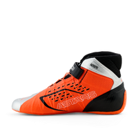 Thumbnail for Alpinestars Tech-1 KX v3 karting shoes white orange black left side view