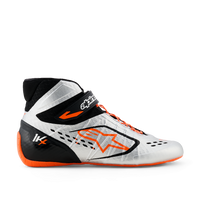 Thumbnail for Alpinestars Tech-1 KX v3 karting shoes white orange black right side view