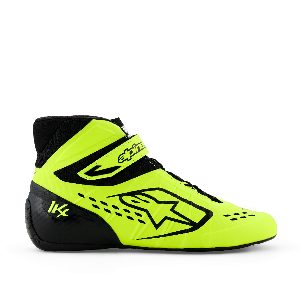 Alpinestars Tech-1 KX v3 karting shoes yellow fluo black right side view