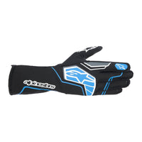 Thumbnail for Alpinestars Tech-1 KX v4 Karting Glove in black and blue facing right