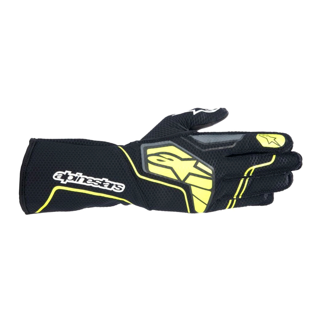 Alpinestars Tech-1 KX v4 Karting Glove in black and yellow facing right