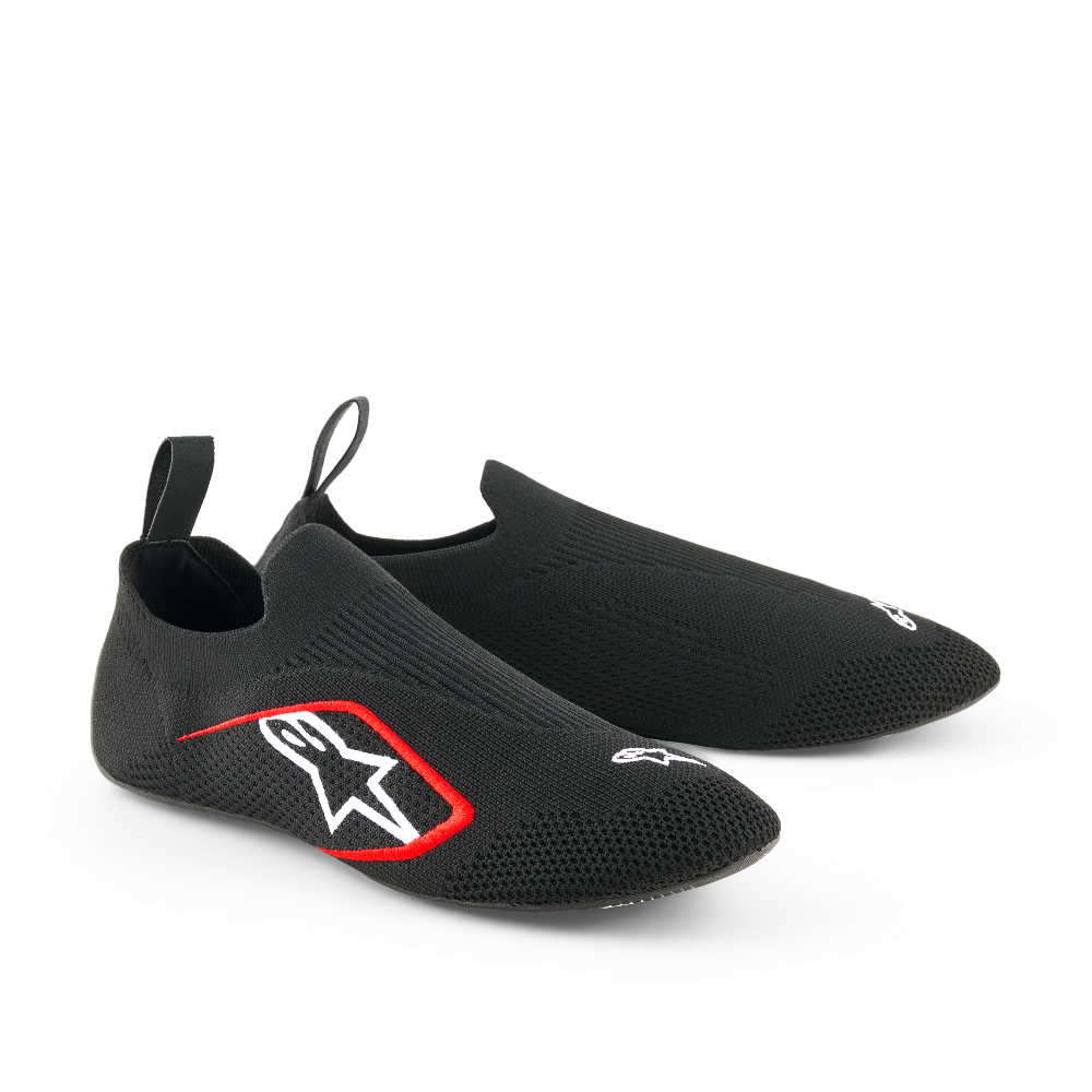Alpinestars Tech Gaming Shoe black and red left side view