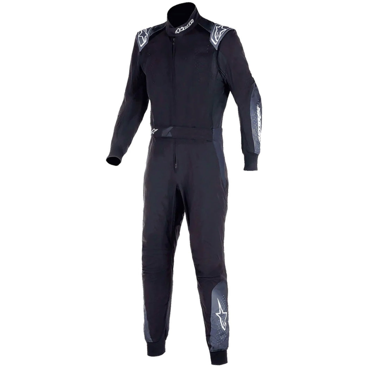 Alpinestars KMX-5 V3 Karting Suit in black and dark shadow front view