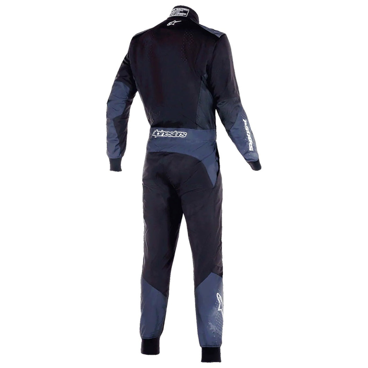 Alpinestars KMX-5 V3 Karting Suit in black and dark shadow rear view
