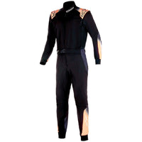 Thumbnail for Alpinestars KMX-5 V3 Karting Suit in black, white, and orange front view