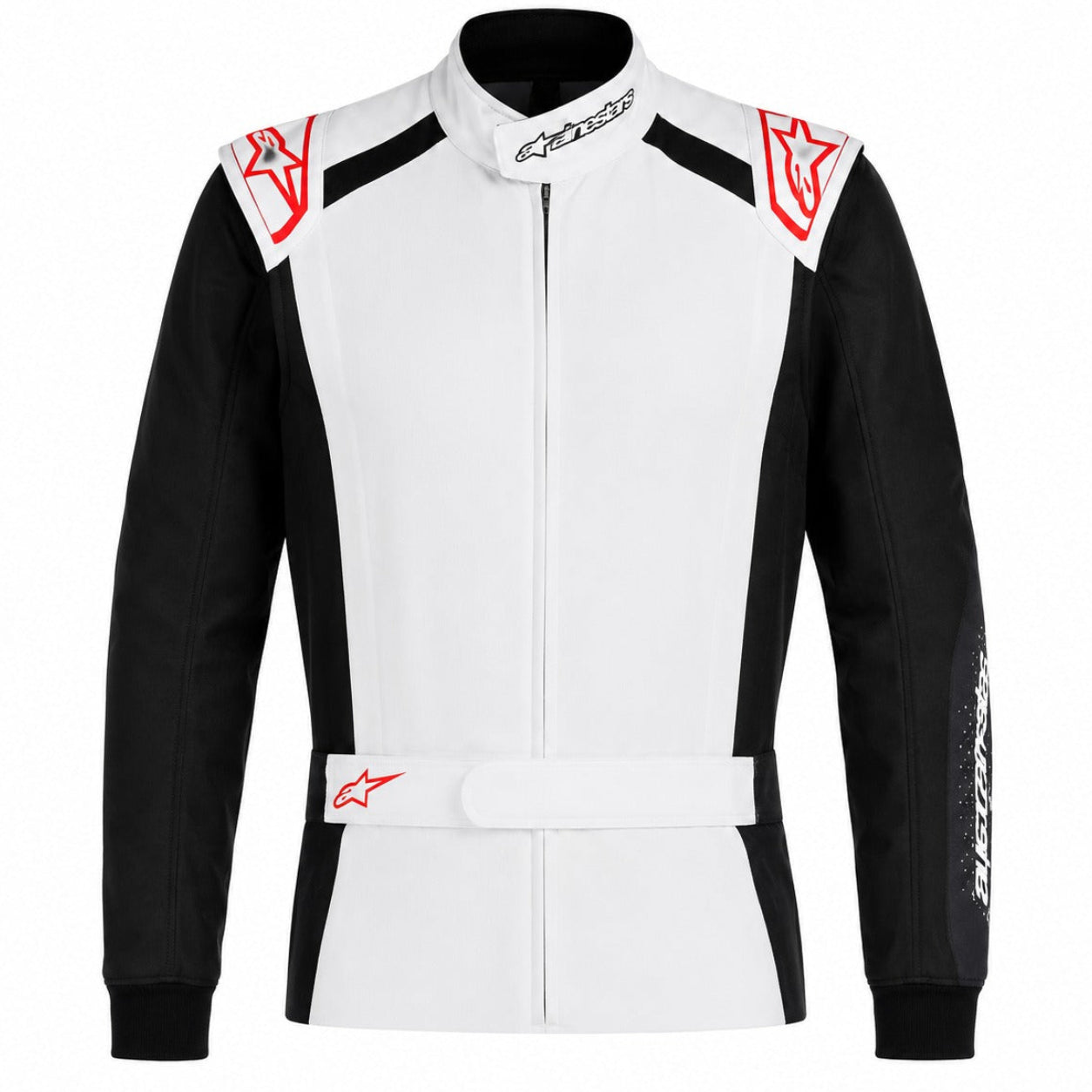 Alpinestars KMX-5 V3 Karting Suit in white, black, and red