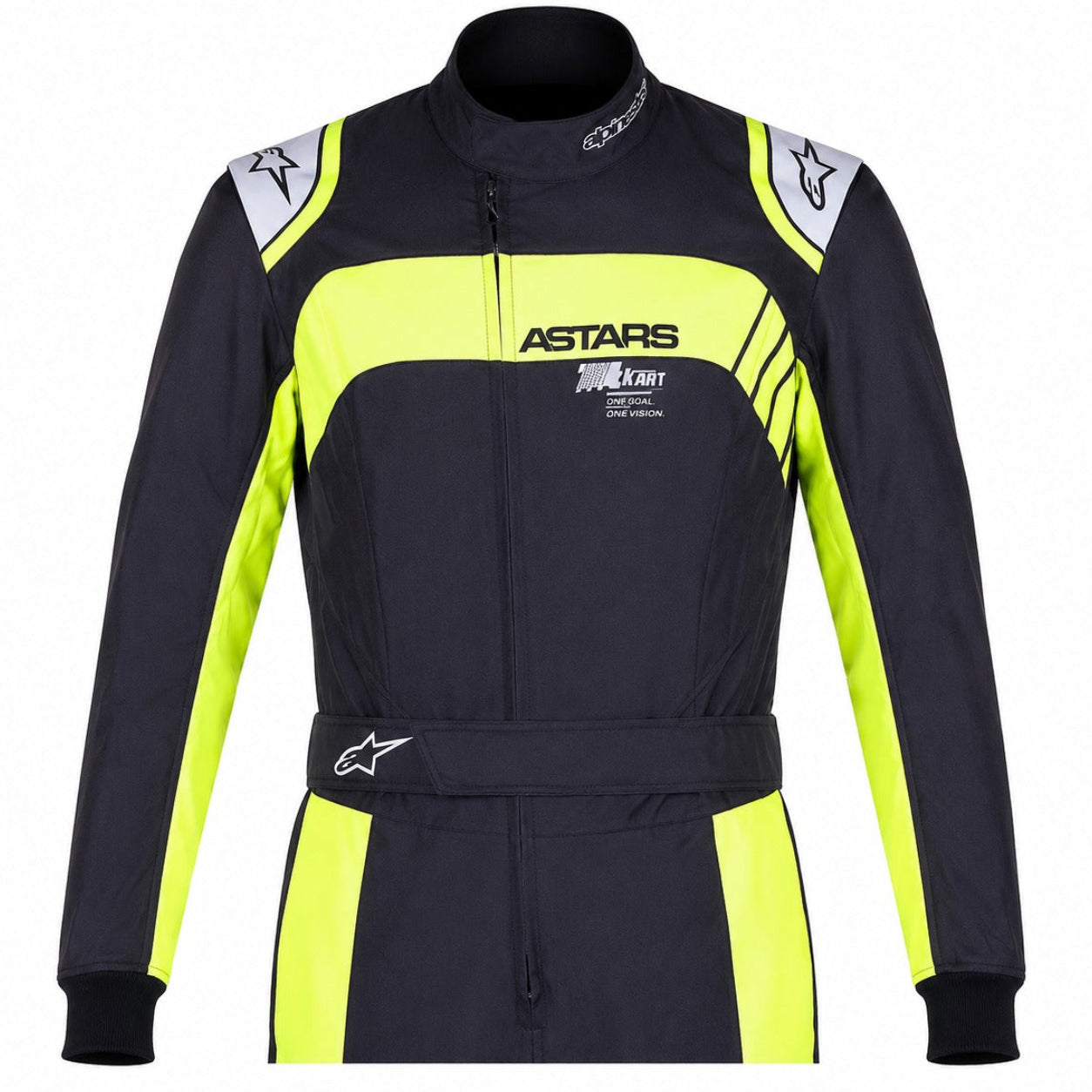 Alpinestars KMX-9 V3 Graphic 3 Kart Racing Suit in black and yellow