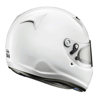 Thumbnail for White Arai SK-6 karting helmet with clear visor on a white background